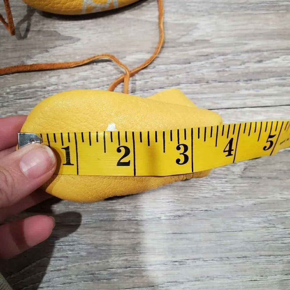 Newborn Baby Yellow Leather Rabbit Hair Moccasins Outdoor Minnesota Shoes
